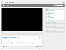 Tablet Screenshot of ftp.sun.ac.za